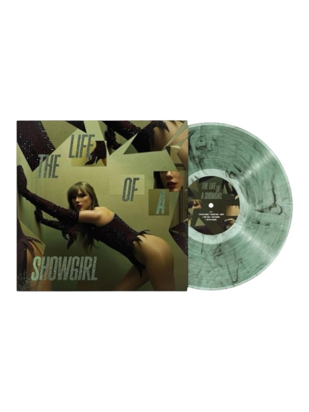 Taylor Swift Life Of A Showgirl Shiny Bug Wintergreen Onyx Marbled LP Vinyl